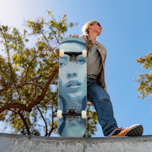 "Woman in Blue" Skateboard (Outdoor 1)
