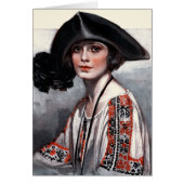 Woman in Embroidered Blouse (Front)