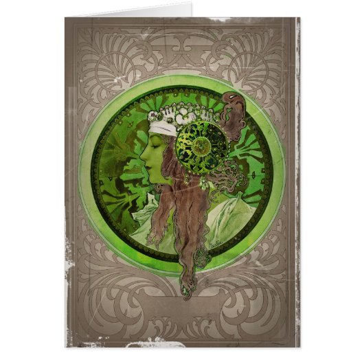 Woman in Green - LAUREL Cards (Front)