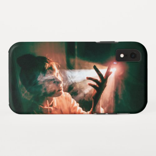 Woman in Light and Smoke iPhone XR Case