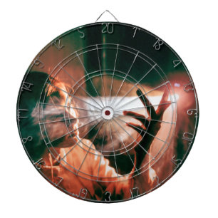 Woman in Light and Smoke Dart Board