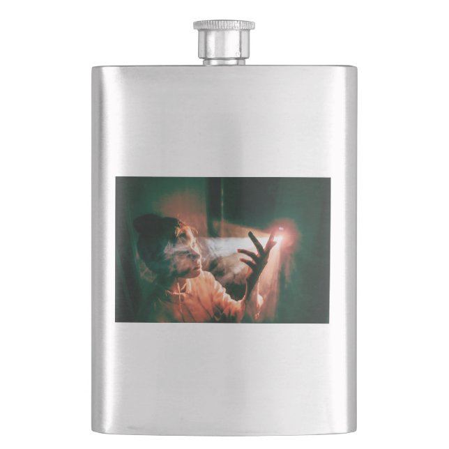 Woman in Light and Smoke Flask (Front)