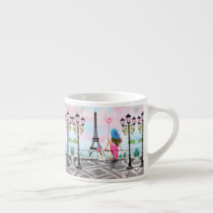 Woman In Paris Espresso Cup