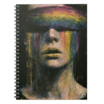 Woman in Rainbow Blindfold