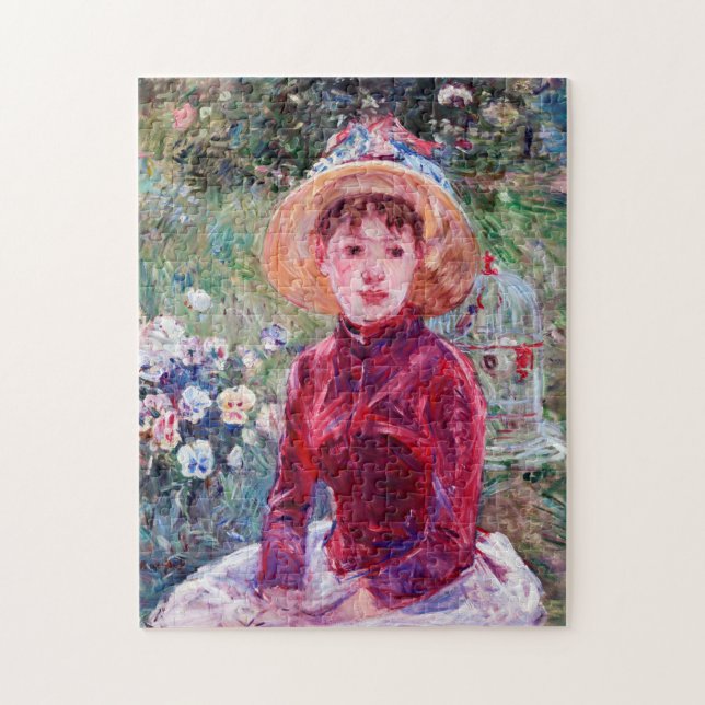 Woman in Red, Berthe Morisot Jigsaw Puzzle (Vertical)