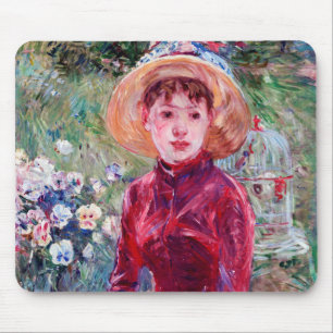 Woman in Red, Berthe Morisot Mouse Pad