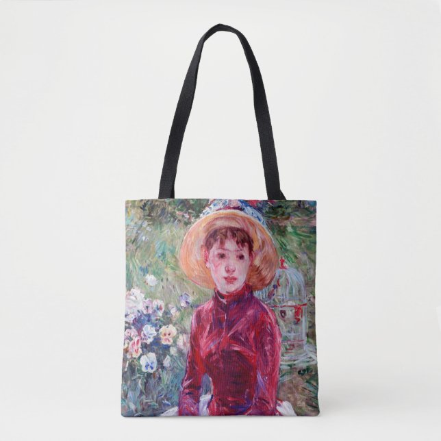 Woman in Red, Berthe Morisot Tote Bag (Front)