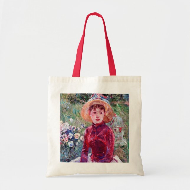 Woman in Red, Berthe Morisot Tote Bag (Front)