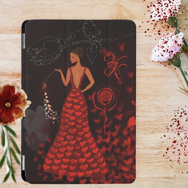 Woman in Red Dress  iPad Mini Cover (Woman in Red Dress iPad Mini Cover)