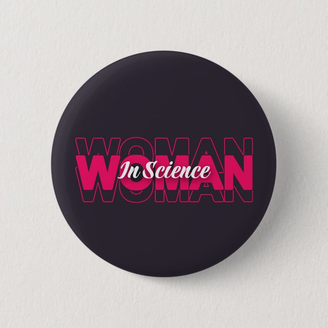 Woman in Science  Button (Front)