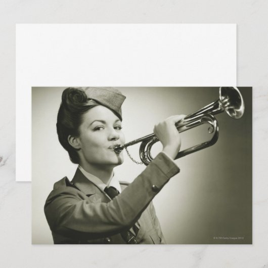 Woman in Soldier Uniform (Front/Back)