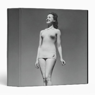 Woman in Swimsuit 3 Ring Binder