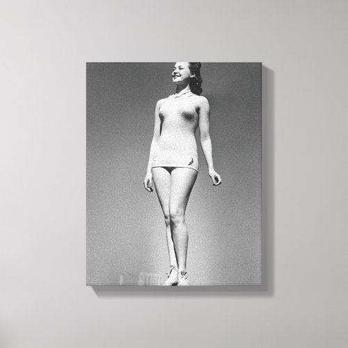 Woman in Swimsuit Canvas Print