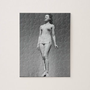 Woman in Swimsuit Jigsaw Puzzle