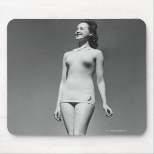 Woman in Swimsuit Mouse Pad
