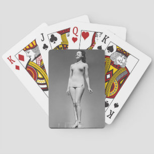 Woman in Swimsuit Poker Cards