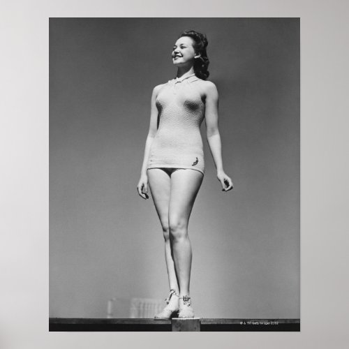 Woman in Swimsuit Poster