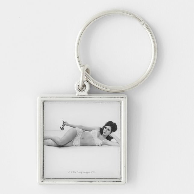 Woman in Swimwear Keychain (Front)