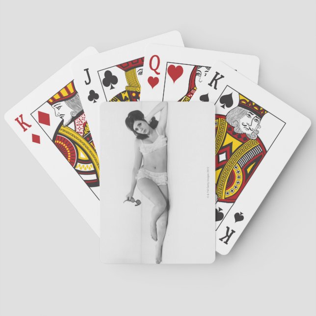 Woman in Swimwear Poker Cards (Back)