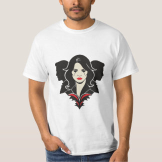 Woman in the center and two men on her sides T-Shirt