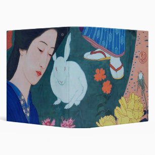 Woman in the Flower Garden, Goyō Hashiguchi 3 Ring Binder