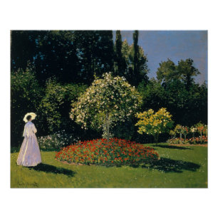 Woman in the Garden - Claude Monet Poster