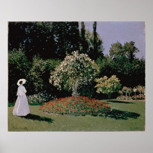 Woman in the Garden Sainte_Adress Poster