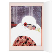 WOMAN IN THE SNOW,WINTER BEAUTY FASHION (Inside (Left))