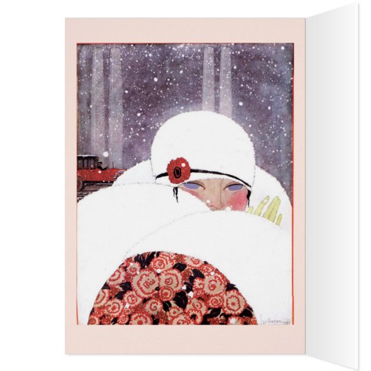 WOMAN IN THE SNOW,WINTER BEAUTY FASHION (Inside (Left))