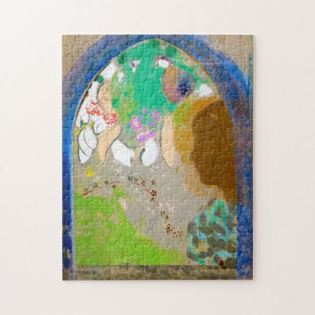 Woman in the Window, Redon Jigsaw Puzzle (Vertical)