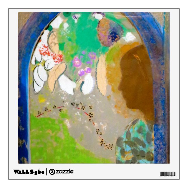 Woman in the Window, Redon Wall Decal (Front)