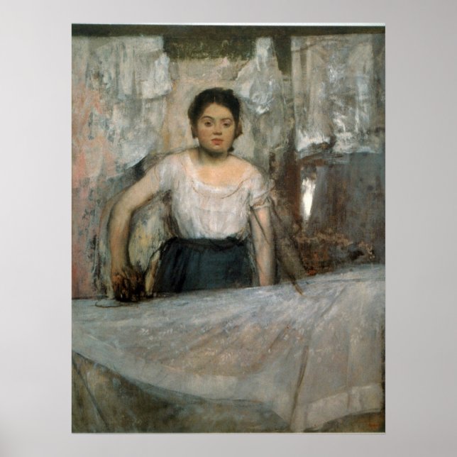 Woman Ironing by Edgar Degas Poster (Front)