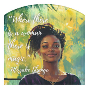 Woman is Magic Door Sign