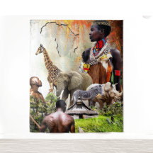 Woman King • Afrocentric Wall 