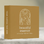 Woman Leaves Moon Arch Copper Wellness Day Spa 3 Ring Binder<br><div class="desc">This boho-inspired binder features an elegant logo of a woman’s silhouette adorned with delicate leaves and a crescent moon, framed gracefully within an arch. Designed in a warm organic color palette of copper it brings a touch of natural beauty to your organization. The front cover includes two customizable lines of...</div>