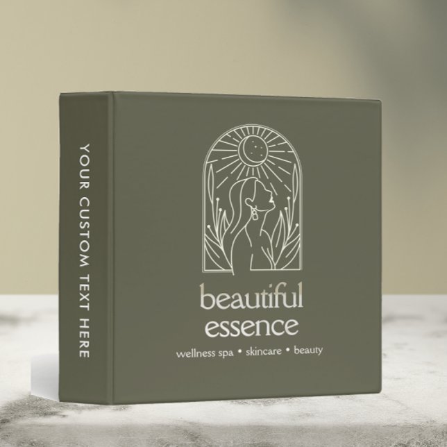 Woman Leaves Moon Arch SAGE Wellness Day Spa 3 Ring Binder (Creator Uploaded)