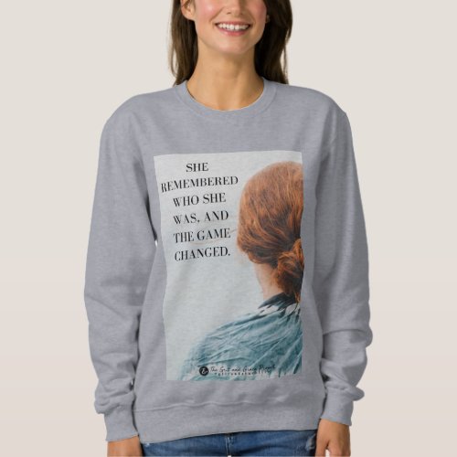 woman life words  sweatshirt