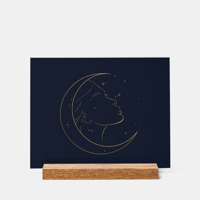 Woman Line Art Personalized Poster (Front)