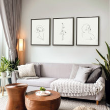 Woman line art | Single continuous line drawing