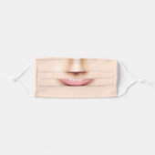 Woman Lips Nose Ring Adult Cloth Face Mask (Front, Folded)
