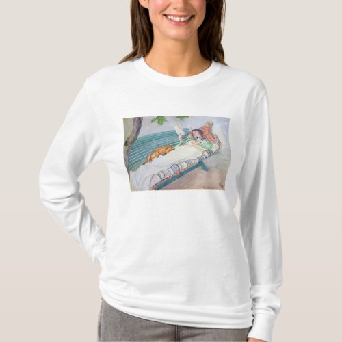 Woman Lying on a Bench 1913 wc on paper T_Shirt
