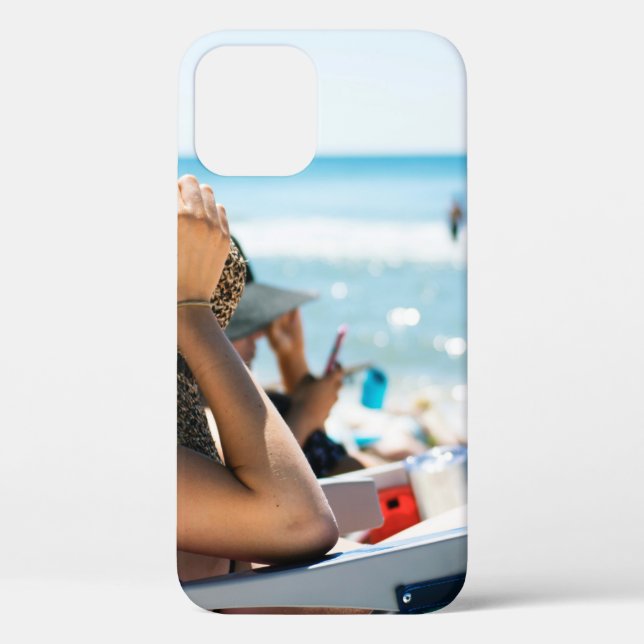 Woman lying on sun lounger covering her face with  Case-Mate iPhone case (Back)