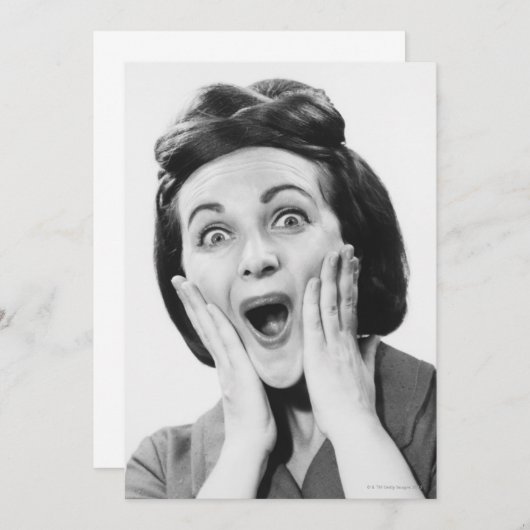 Woman Making Face (Front/Back)