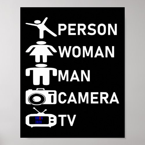 Woman Man Camera Tv Go Vote 2020  Poster
