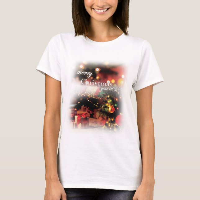 Woman Merry Christmas Shirt (Front)