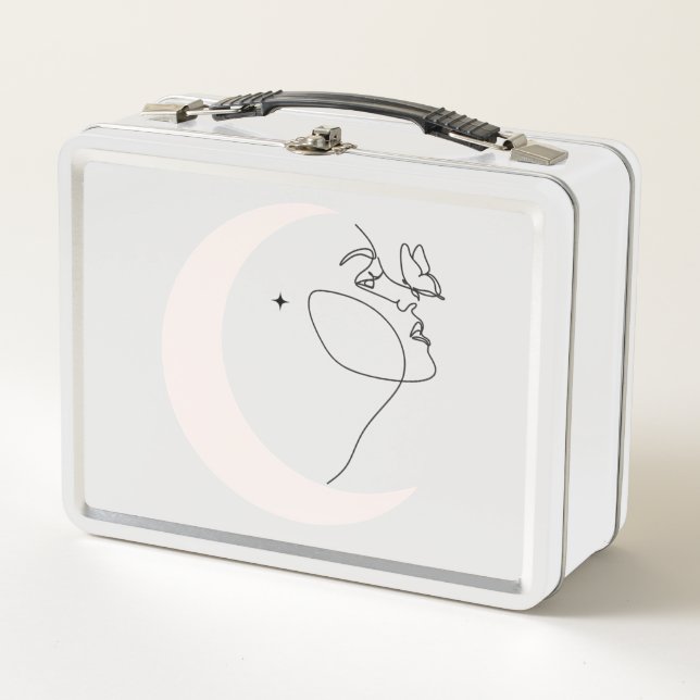 Woman Metal Lunch Box (Front)
