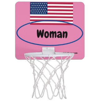 Woman Mini Basketball Hoop