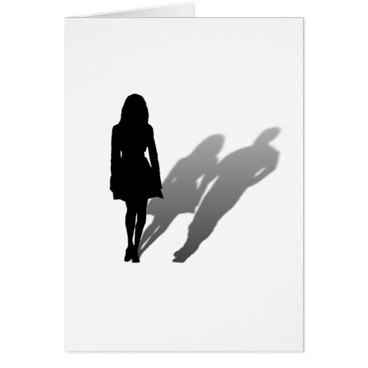 Woman missing Man Cards (Front)
