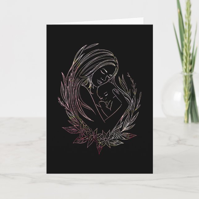 Woman Mother Baby Midwife Doula Card (Front)
