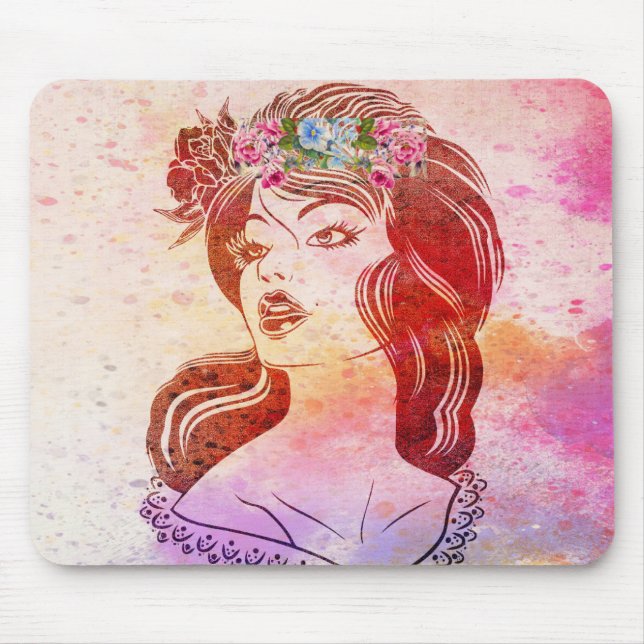Woman Mouse Pad (Front)